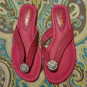 David Tate Lollipop Leather Bling Sandals